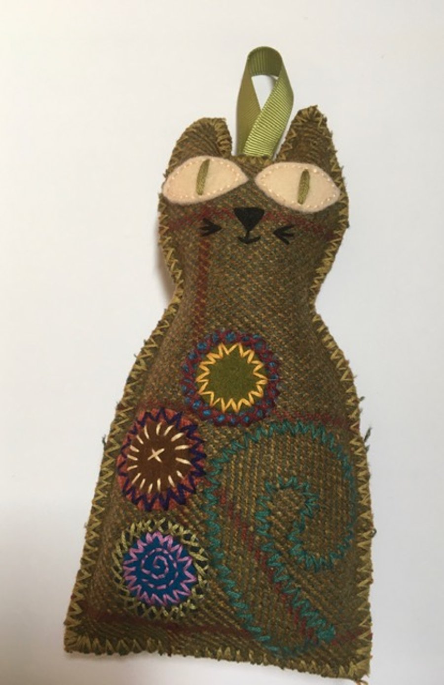 Cat shaped, Krazy Katz dried Lavender filled, hanging house decoration