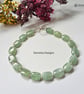 Designer Apple Green Prehnite Sterling Silver Bracelet AA GRADE - Image 1