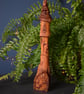 Hand carved cherry wood fairy tower