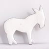 Brooch - White donkey