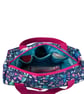 Large wash bag in Liberty cotton, floral toiletries bag with handles and pocket. - Image 3