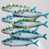 Mackerel Fused Glass Fish Wall Hanging Decoration