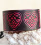 Leather Wrist Cuff: Celtic Heart Knot Bracelet - Image 5