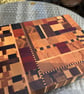 Large End Grain Hardwood Cutting Board: urbanChaos Pattern, Handmade - Image 6