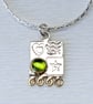 Silver pendant, green spinel necklace, handmade, silver chain, gemstone choice  - Image 9