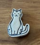 Handmade Cat Ceramic Fridge Magnet