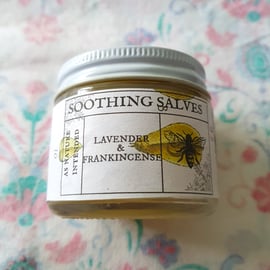 Lavender & Frankincense moisturising hand salve, 60ml