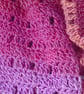 Crocheted Colours of Sunset Scarf with a Bobble Edging  - Image 3