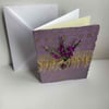 Heather in gold card