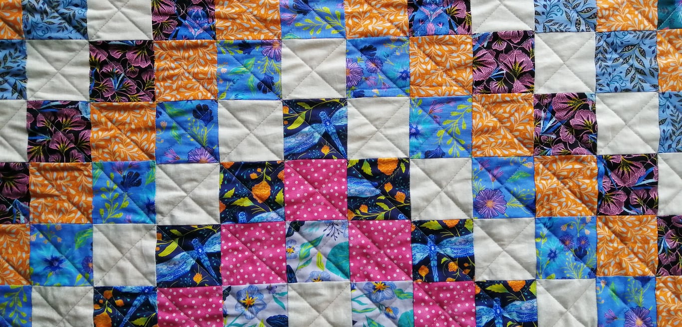 Handmade Patchwork Quilt Trip Around The World Featuring Bethany Salt Designs 