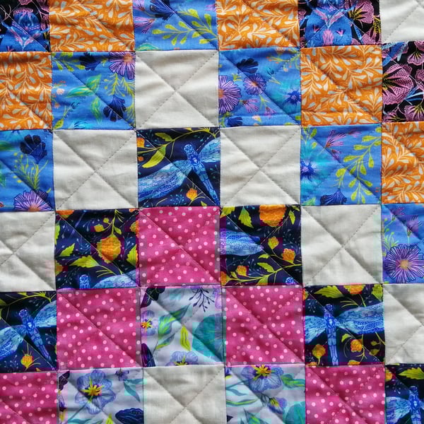 Handmade Patchwork Quilt Trip Around The World Featuring Bethany Salt Designs 