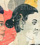 Modern Art Lampshade, Heads Portrait Print Lampshade - Image 3