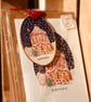 Oxford Christmas card and matching hanging wooden ornament GIFT SET (QM2579) - Image 2