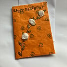 Sunny Orange birthday card