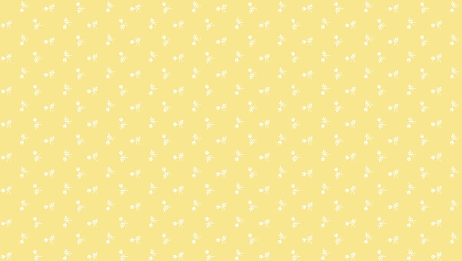 Fat Quarter Bijoux Bloom Fabric from Andover Fabrics in Daffodil yellow