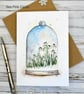 Snowdrops blank card set - 4 card set, Christmas, birthday, thank you, original  - Image 7