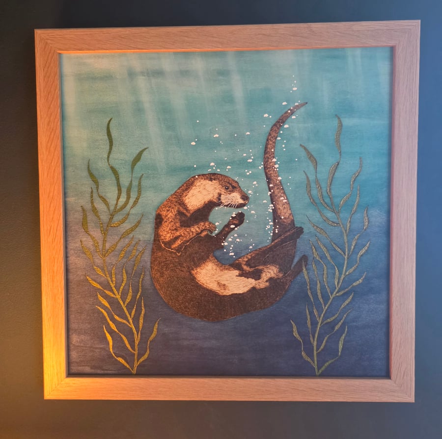 Original "Otter in Kelp" Artwork