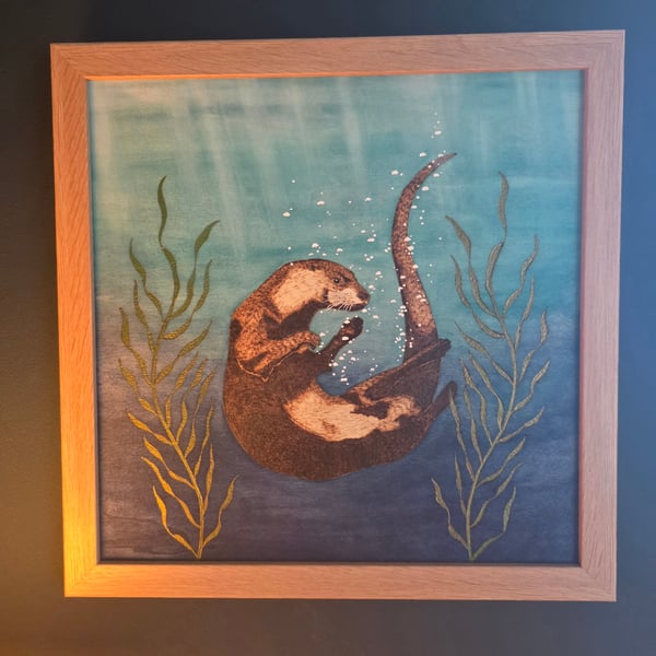 Original "Otter in Kelp" Artwork