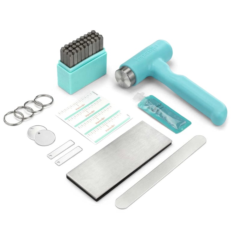 Metal Stamping Jewellery Making Kit by ImpressArt including 27 Stamps