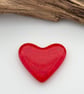 Red Fused Glass Heart - Image 7