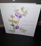 Original Handpainted Greetings Card- Common Vetch & Birdsfoot Trefoil