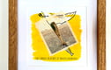 Framed Images, with Handmade Paper Applied, and White, Wood or Black Frames