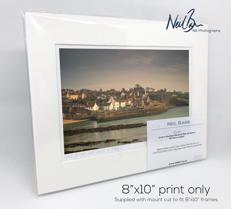 Crail in East Neuk of Fife Scotland - A5 (10" x 8") Unframed Print