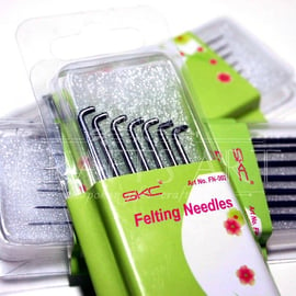 Set of 7 Wool Felting Needles. Same medium Felt Tools, Needle Starter Craft, DIY
