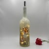 Adorable Fox Cub Decoupage Bottle Light - Unique Autumn Decor