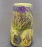 Decoupaged Lavender Glass Lamp - Image 5