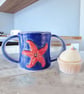 Starfish Children's Stoneware Mug - Hand Built Pottery - Image 5