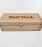 Best Dad: Decorated Wooden Trinket Keepsake Box 23.5cm
