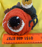Halloween Decoration Spooky Spider on Pumpkin. Indoor Family Heirloom. Crocheted - Image 10