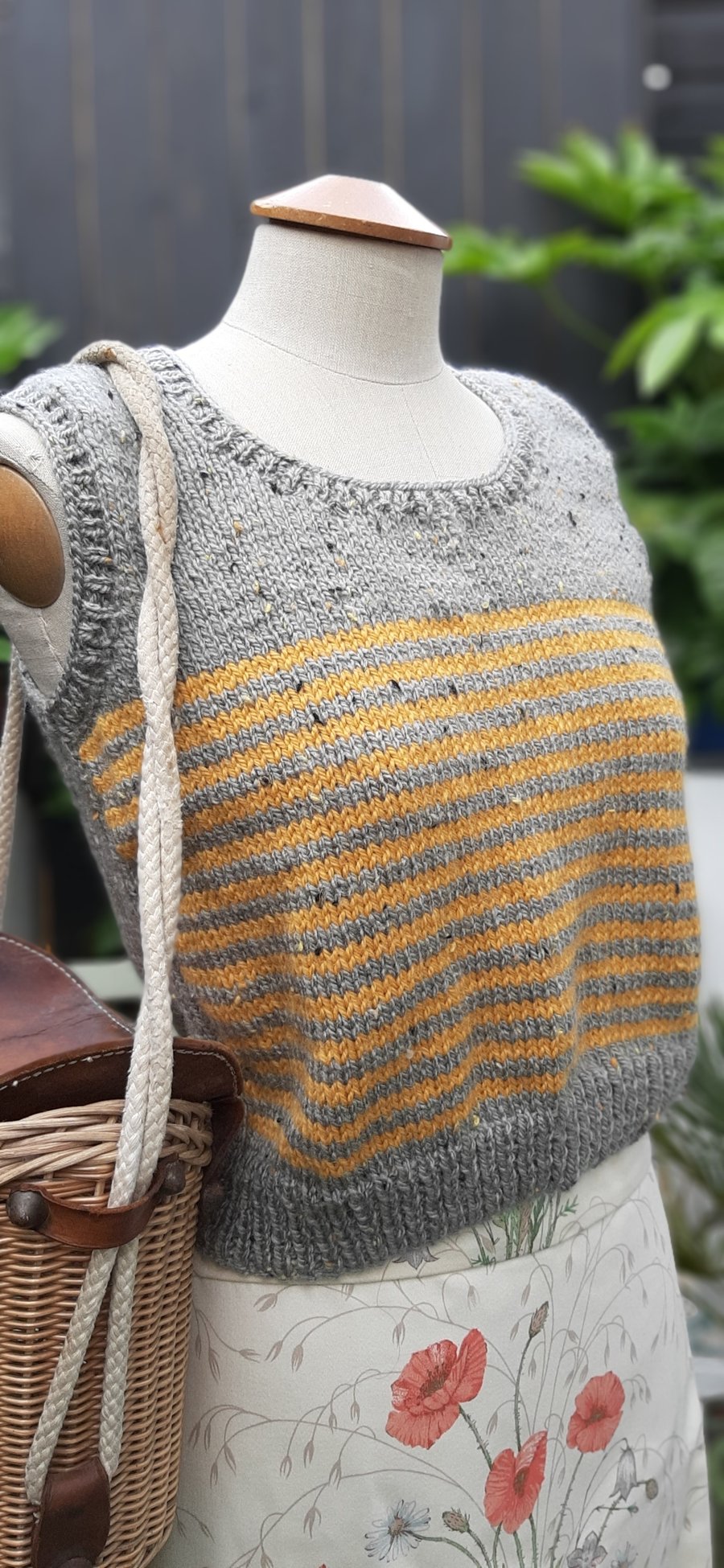 Hand knitted tank top 