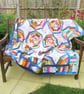 Multi-Coloured Patchwork Throw - Image 2