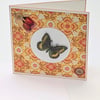 Butterfly handmade Birthday card for her with embellishments 