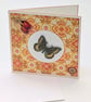 Butterfly handmade Birthday card for her with embellishments 
