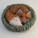 Sleeping Fox Sculpture - 3