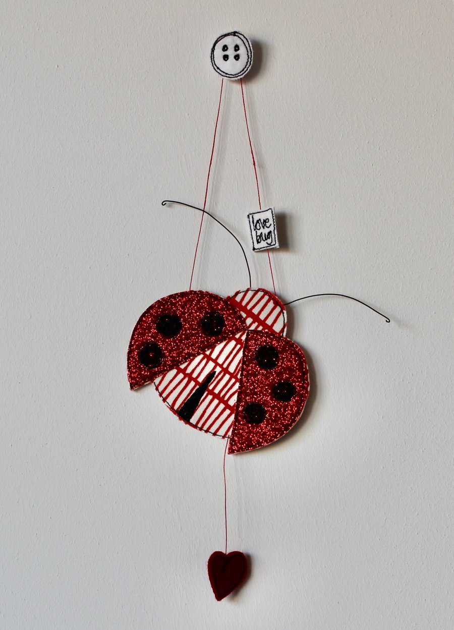 'Love Bug' Ladybird - Hanging Decoration