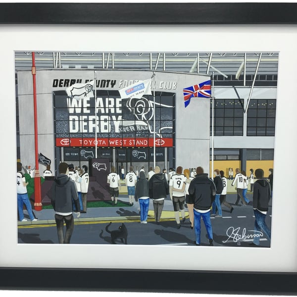 Derby County F.C, Pride Park Stadium. High Quality Framed Art Print