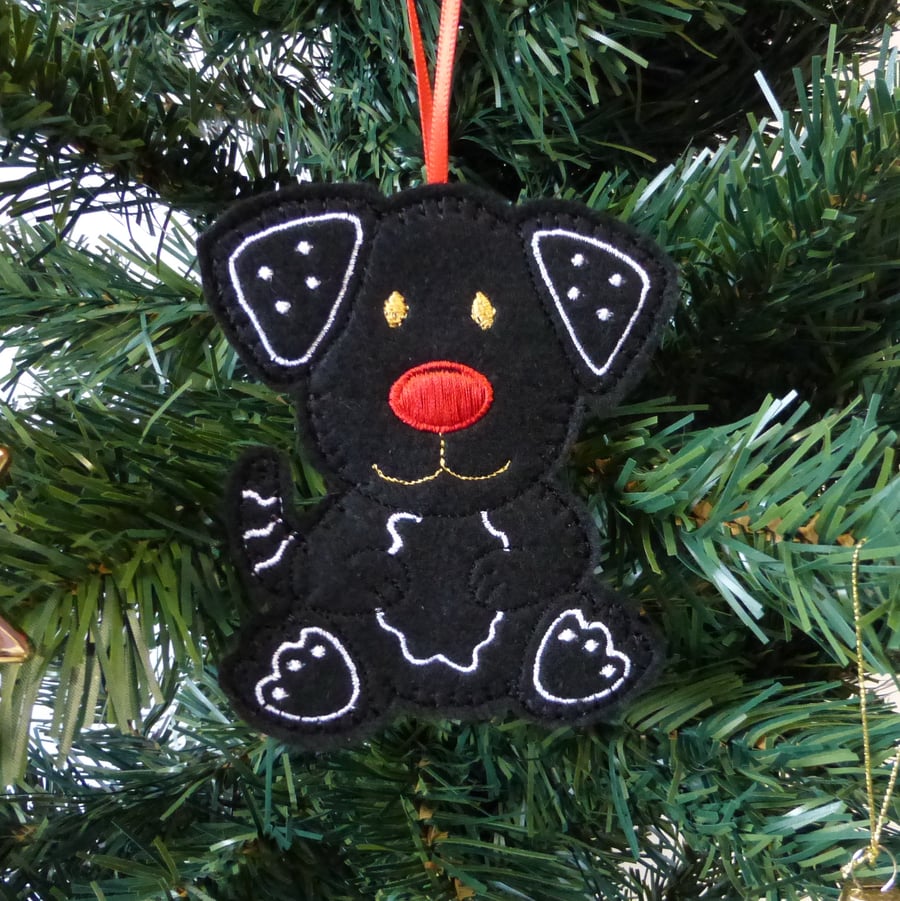 Christmas decoration, dog decoration, hanging decoration