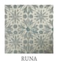Hand Printed Linen Lampshade in Duck Egg Blue - Image 3