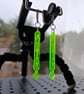 DropSaber Arrow Cyber Earrings Green Circuit Board Cyberpunk Rave Punk - Image 2