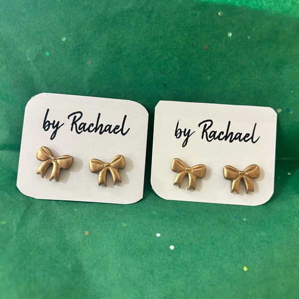 Gold Christmas bow