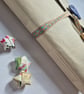 Cream Leather Journal with ceramic heart and lined pages, Summer Seconds - Image 7