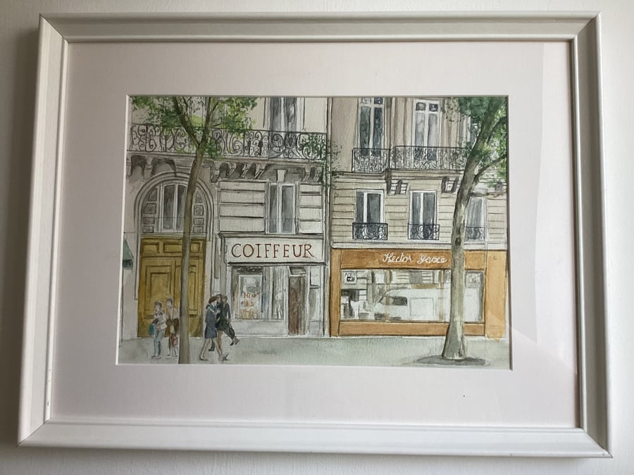 Paris Street - Original Watercolour Painting