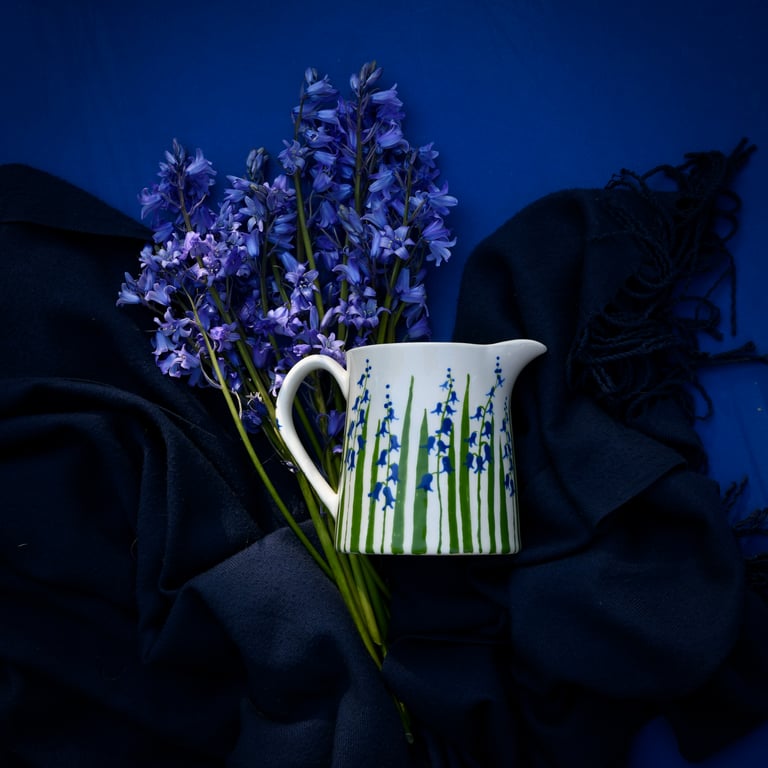 Bluebells Milk Jug - Hand Painted