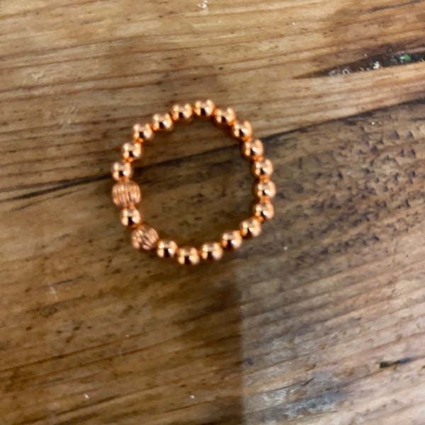   Copper Bead Ring (621)