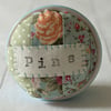 Patchwork Pin Cushion Heavy Base