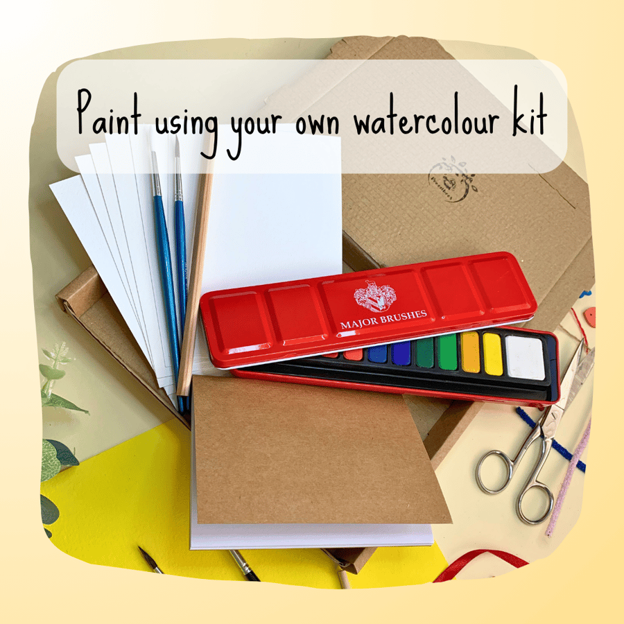 Paint Your Own Watercolours, Watercolour Painting Kit, Eco Friendly Crafts